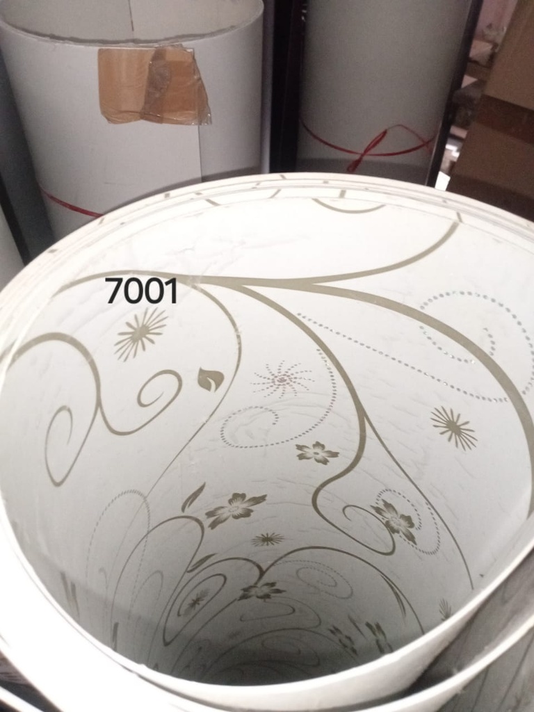 PVC GLOSS MATT  WHITE FLOWER DESIGN
Box Code: 7001