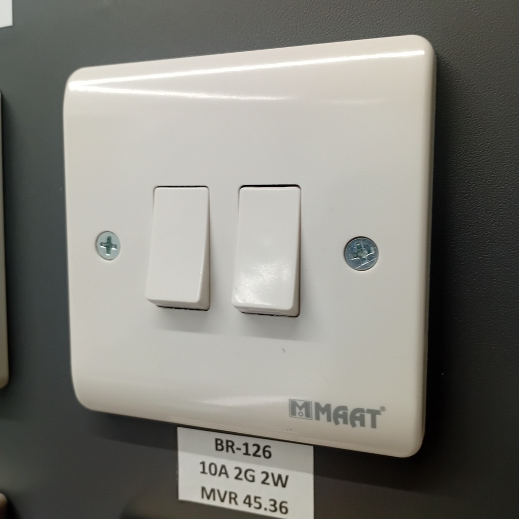 MAAT Z304 10A 2GANG 2 WAY SWITCH