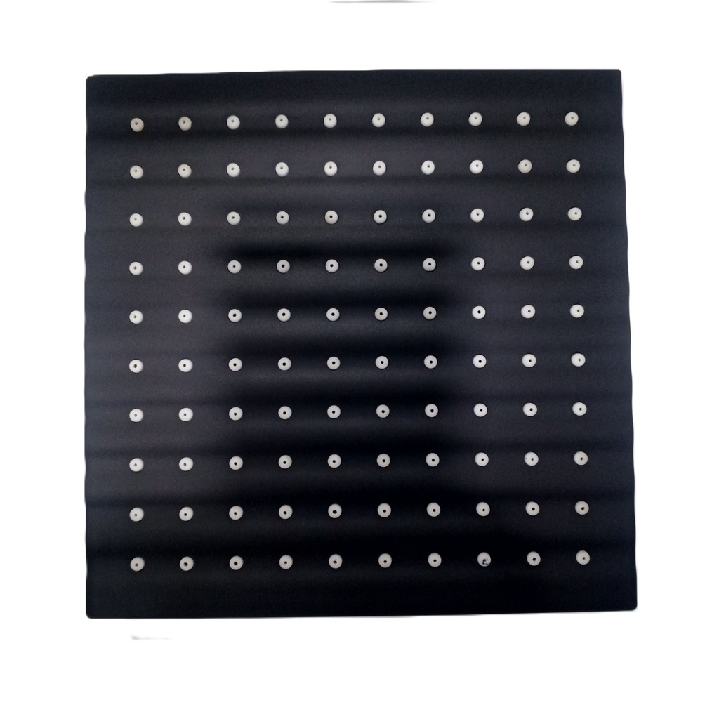 Overhead shower, ZW208B, Matt Black