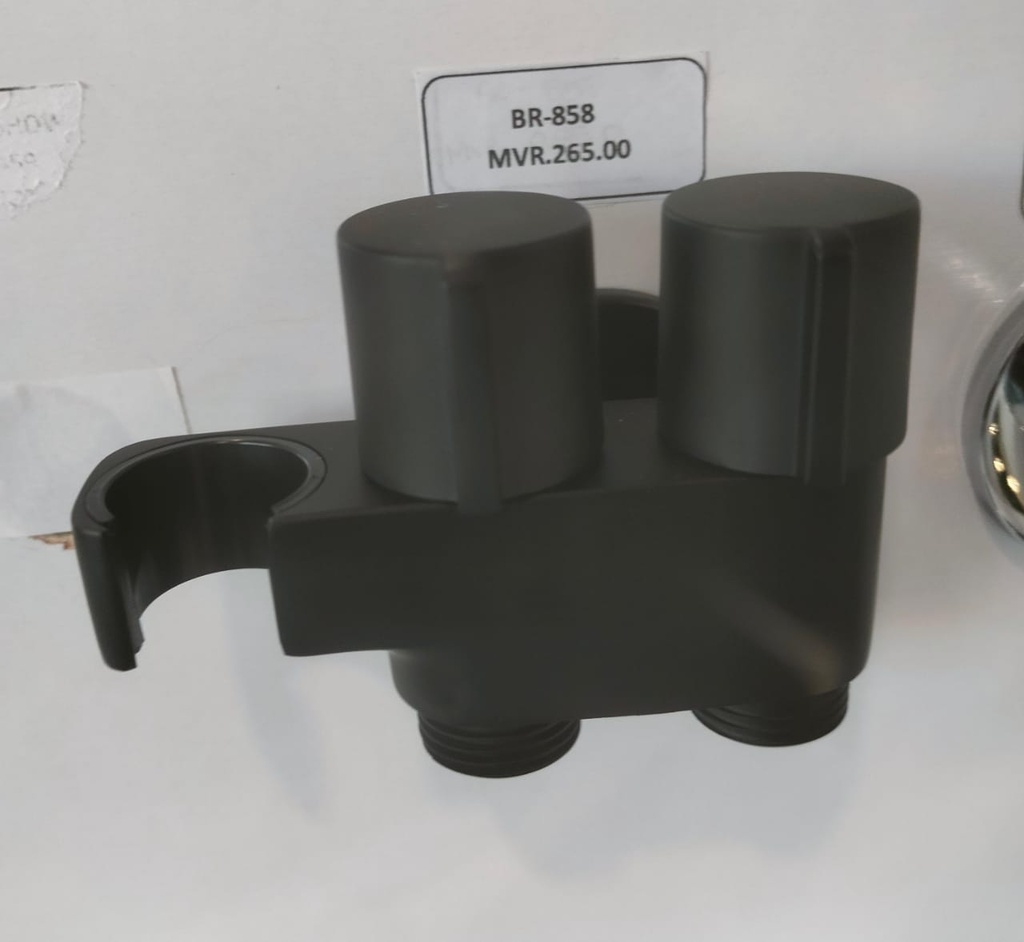 Shower Bracket Material :Brass - 80771B - Black