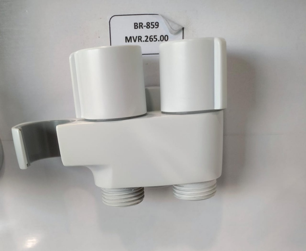 Shower Bracket Material :Brass - 80771W - White