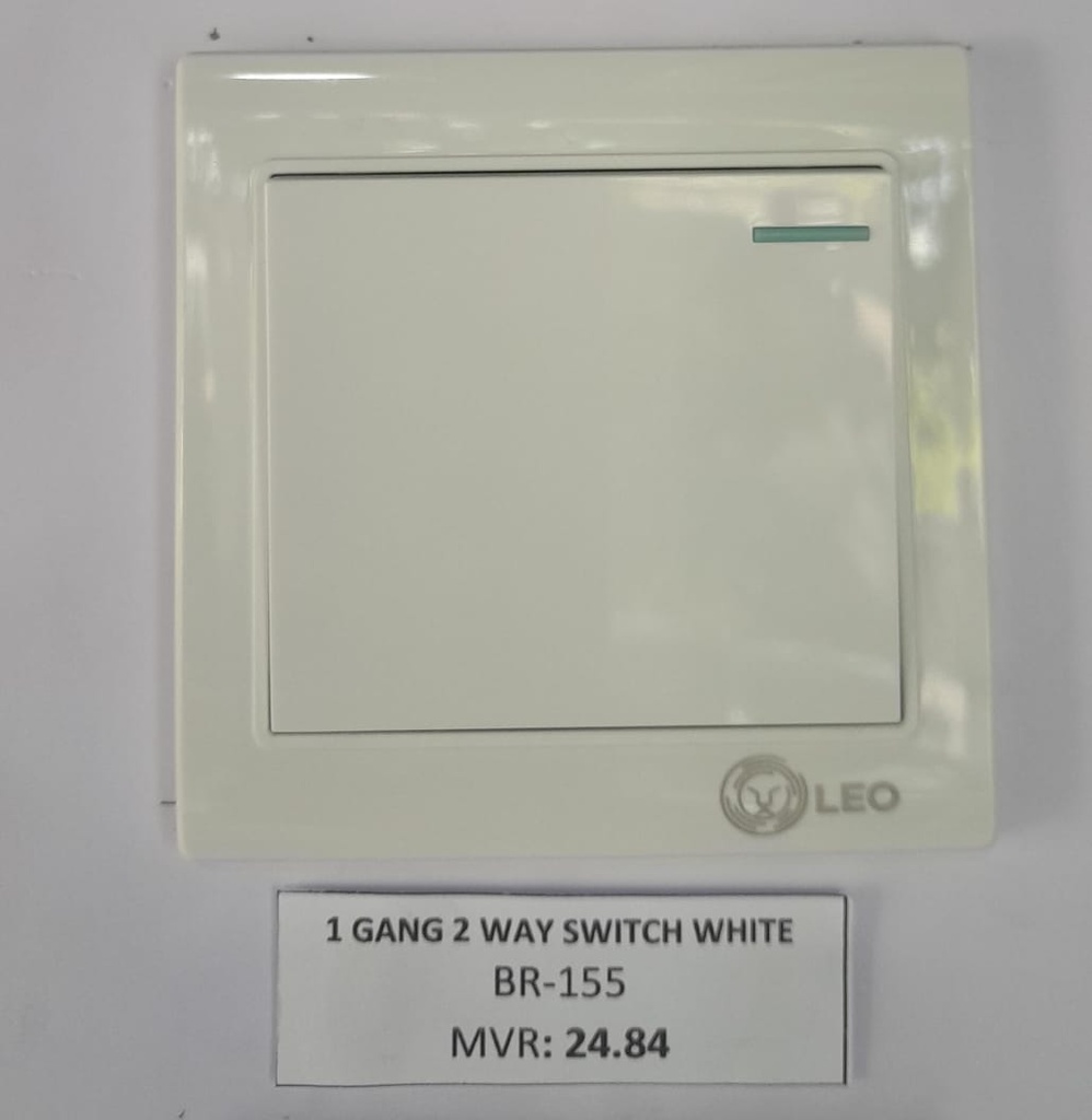 Switch -1gang 2way pure white color LK4002 86x86mm 10A250V
