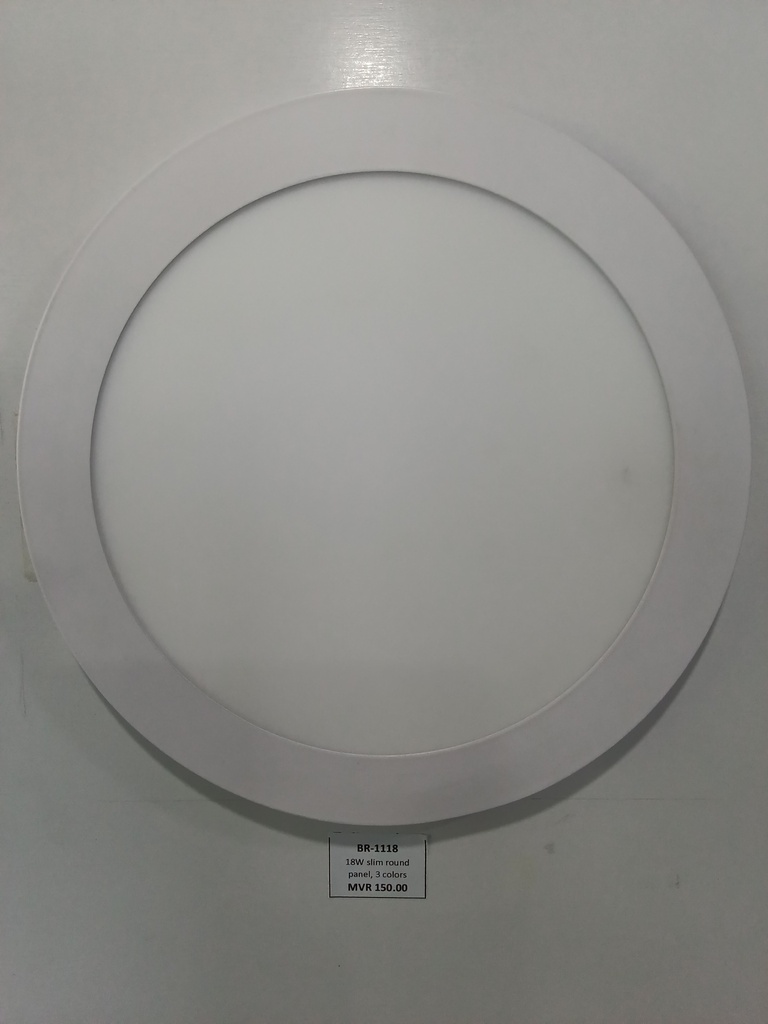18W slim round panel, 3 colors