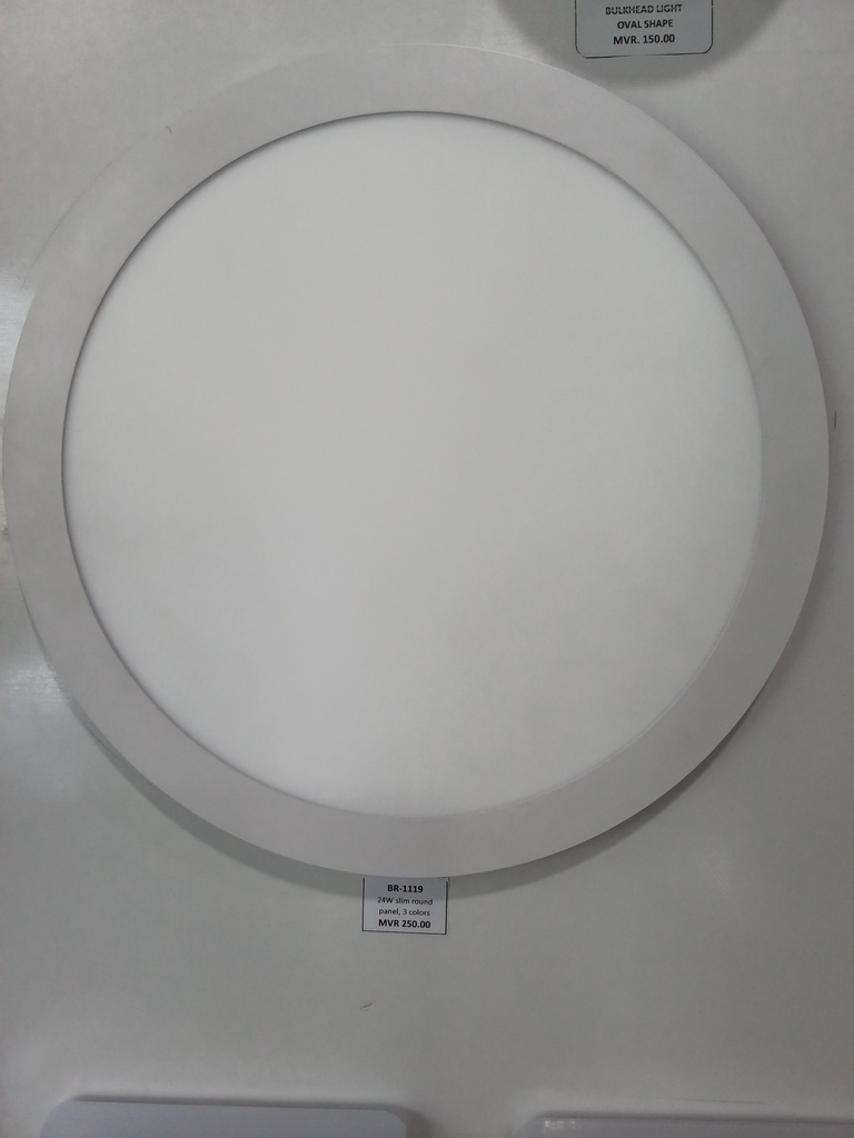 24W slim round panel, 3 colors