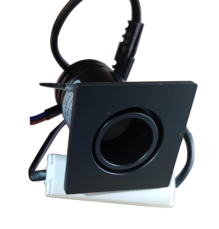 LED：BRIDGELUX Power：3W CCT: 2700K C.R.I：90Ra Size：Ф40*40*H50mm Cutting：Ф35mm JY-ZBD-155 -Black