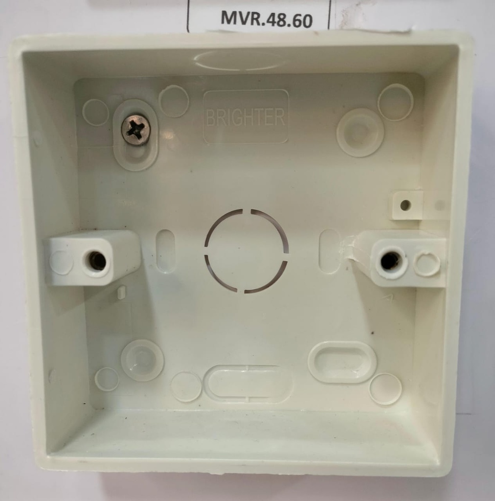 Pvc Mounting Box - Single 3*3
