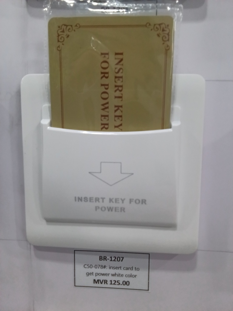 C50-078# : insert card to get power white color