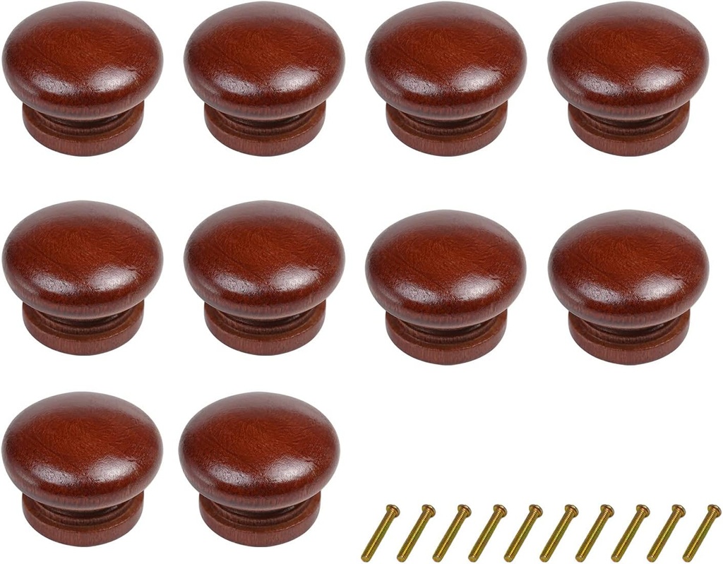 Cabinet Knob A-86# Wooden Brown 1303