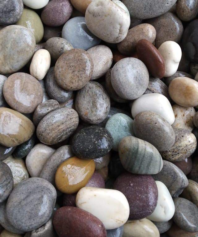 Green & Brown Mixex Pebbles