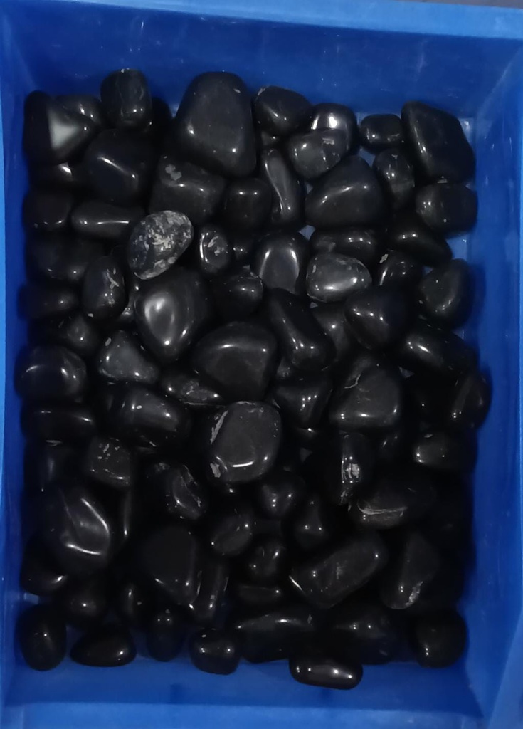 Black Polished Pebbles