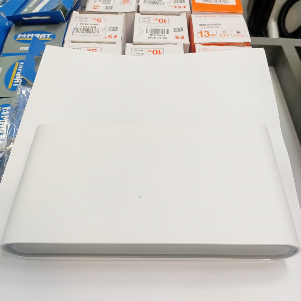 Outdoor light 1001-2#, 12W, 3000K, AC85-265V, Aluminium+Glass, 17.5*9*2.8cm, White 