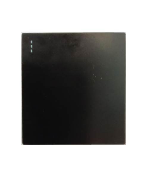 Switch, I gang I way pure Black color 86x86mm I0A250V