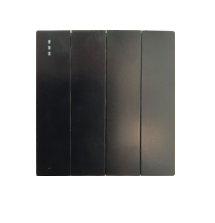 Switch, 4gang2way, black color 86x86mm I 0A250V