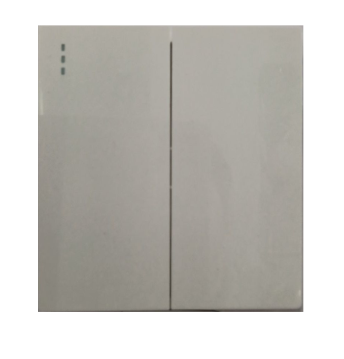 Switch, 2gang 2way, white color 86x86mm I 0A250V