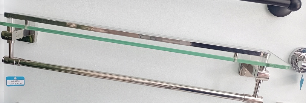 Glass Shelf - Single, Polish, SS, NT-8010