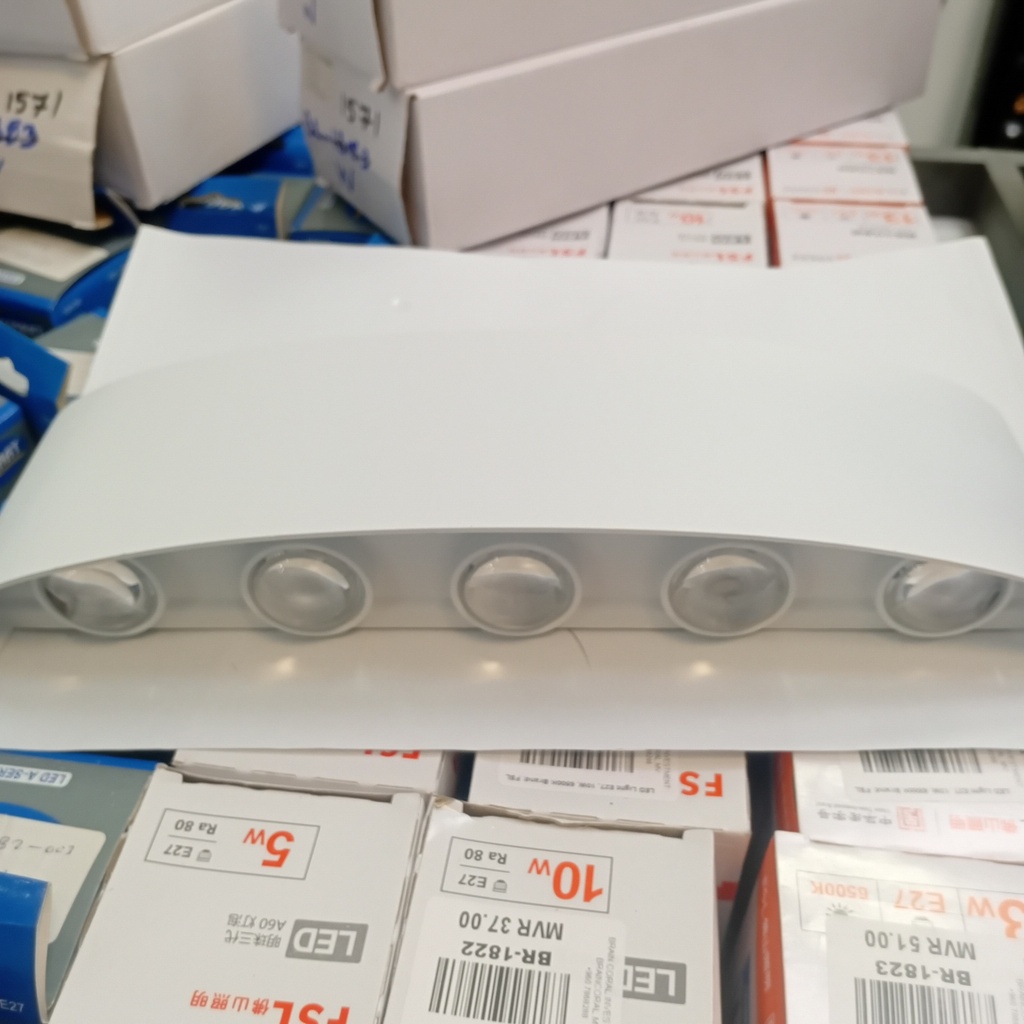 Outdoor light 1042-10#, 10W, 4000K, AC85-265V, Aluminium+PS lens, 320*90*50mm, White