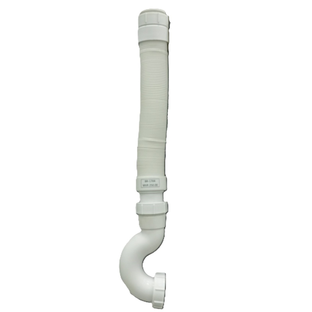 P- Trap Flexible Sink Pipe - White