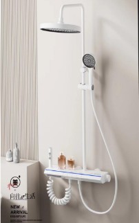 Shower Set 4046 White, 4-Functions