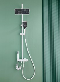 Shower Set 4109 White, 4-Functions