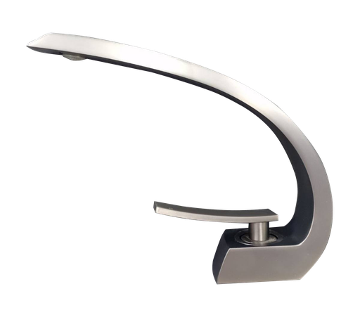 [BR-834] Basin Mixer, Material :brass main body with zinc alloy handle - 02718GM - Gun Metal