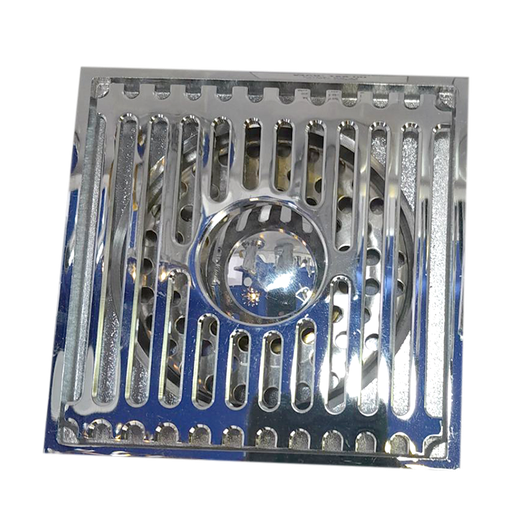 [BR-31] Floor Drain Brass- ss, silver collor100mm*100mm (4inch)BOX CODE  A3-3