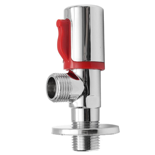 [BR-397] Angle Valve 46002701RD# Chrome, Brass main body, zinc handle SS 304 flange cup