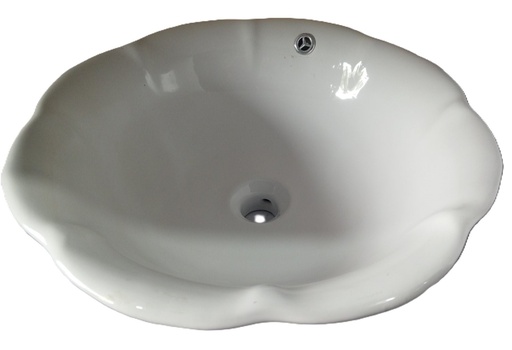 [WB-W-001] Wash Basin BA 0642 - 450*450*180 White Ceramic