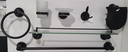 [BA-002] 7PCS BIRTHROOM ACCESSORIES SET 
BA-002  BLACK
Box Code:
