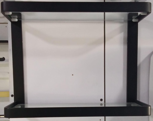 [BR-575] Glass Shelf - Double Layer, Black Plate, 480614DB