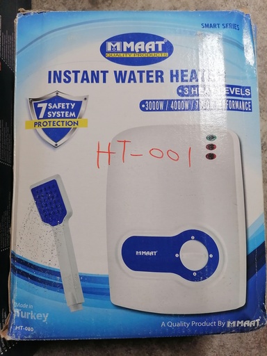 [HT-001] INSTAN SHOWER HEATER 7.0 KW 
Box Code: GM-7916