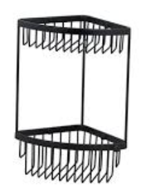 [BR-545] Bathroom Corner Rack Double Shelf - 480725BYB 