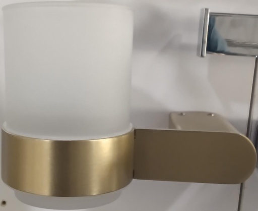 [BR-563] Single tumbler holder Brushed gold, 482101BGD