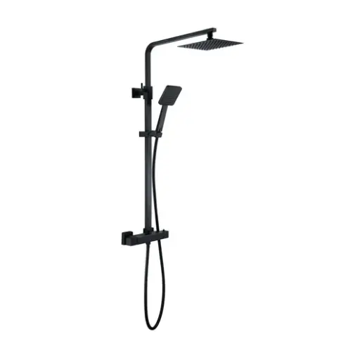 [BR-381]  Shower Set - 3 Function Matte Black
