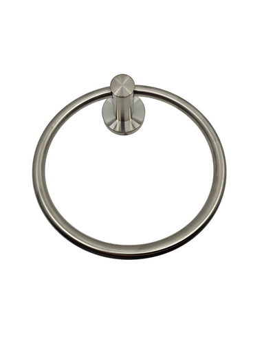 [BR-549] Towel Ring Holder Brush Nickel - 480808BN