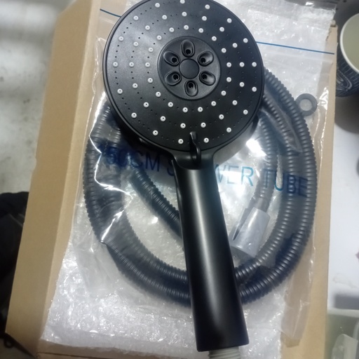 [BR-682] C-006B#, Hand shower, black, ABS hand shower Stainless steel shower pipe