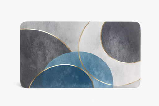 [BR-1069] Floor Rubber Mat 45 X 70MM - Geometric Mat Design
