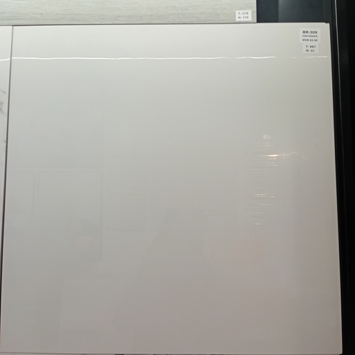 [BR-309] Tiles - Super White Glazed Polished Porcelain,  CK6Y000PA, 9mm, 600*600mm