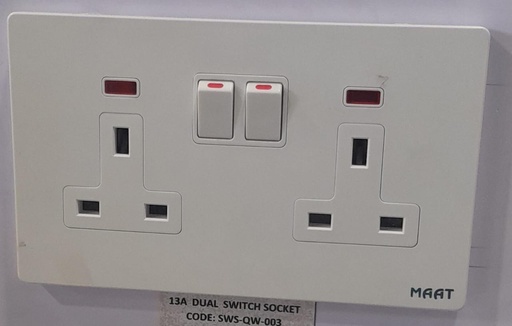 [SWS-QW-003] 13 AMP DUAL SWITCH SOCKET
SWS-QW-003
