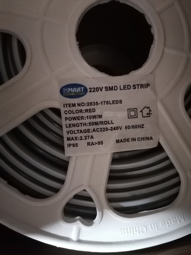 [LT-LR-004] LED ROLL RED  PRO 2835 
BLACK 176PCS 2LINE
Z001314/2835-RED