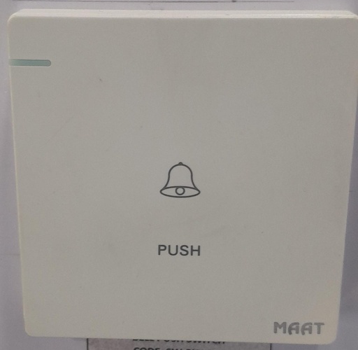 [SW-BW-001] BELL PUSH SWITCH   WHITE
Box Code:  Q5ML
