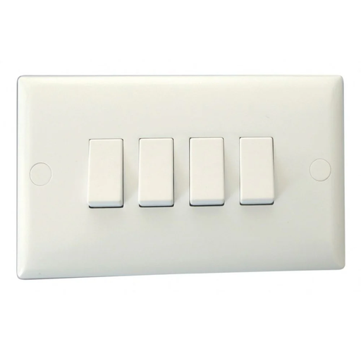 [SW4-ZW-001] Switch 4 Gang 1 Way Box Code: Z307