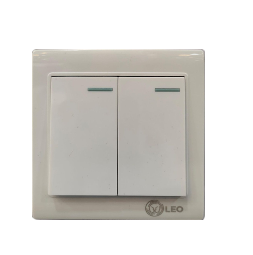 [BR-156] Switch - 2gang 1way LK4003 86x86mm 10A250V