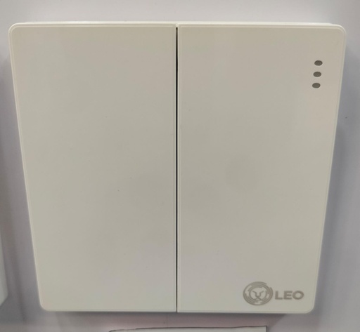[BR-178] Switch - 2gang 2way D1004 86x86mm 16A250V, grey color