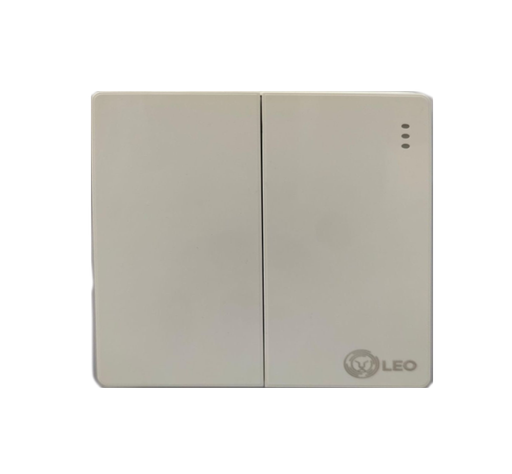[BR-178] Switch - 2gang 2way D1004 86x86mm 16A250V, grey color