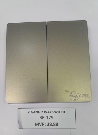[BR-179] Switch - 2gang 2way D2004 86x86mm 16A250V