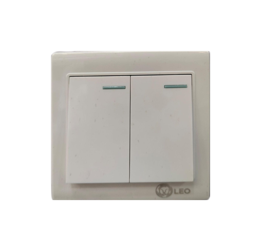 [BR-157] Switch - 2gang 2way LK4004 (86x86mm) 10A250V