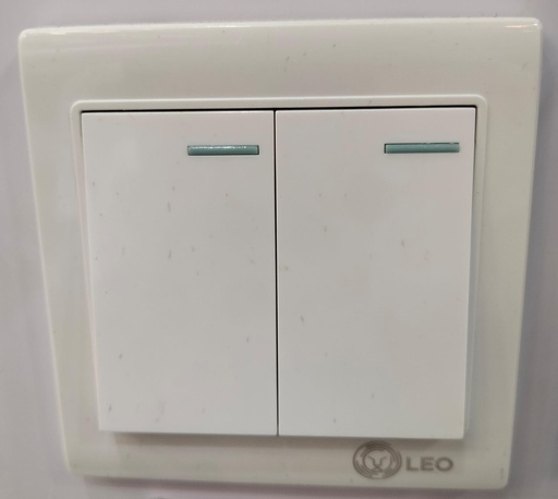 [BR-157] Switch - 2gang 2way LK4004 (86x86mm) 10A250V