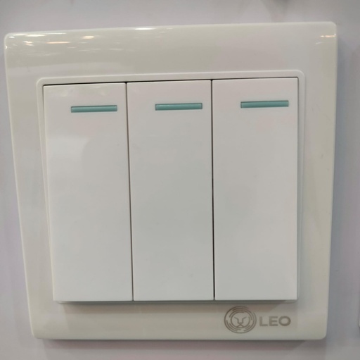 [BR-159] Switch - 3gang 2way LK4005 86x86mm 10A250V