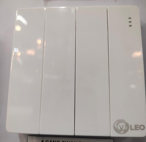 [BR-186] Switch - 4gang 2way D1008 86x86mm 16A250V