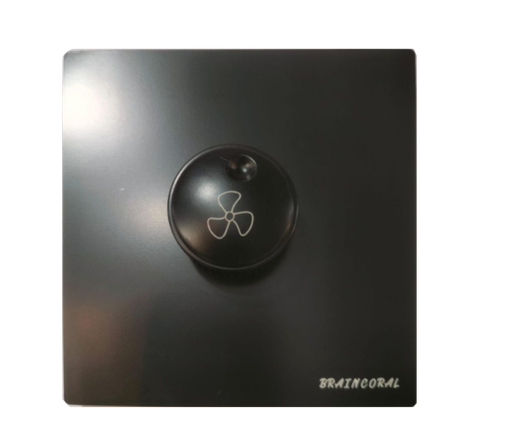 [BR-785] Switch -Fan Speed Control, 300W,  LK4032  86x86mm, Black